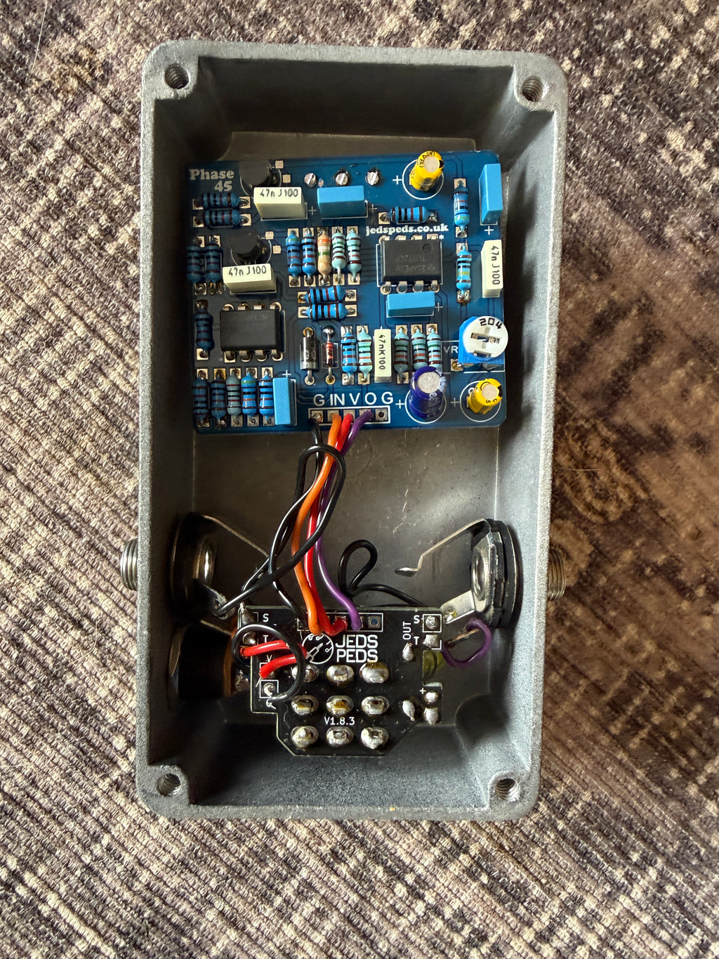 ThunderVolt Pedals MXR P45 Phaser Clone (JedsPeds)