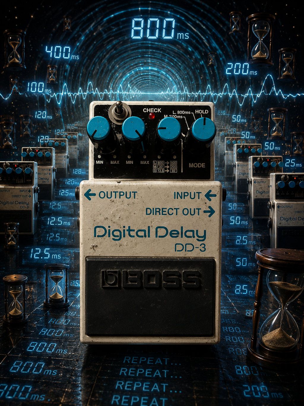 Boss DD-3 with decay mod - Used