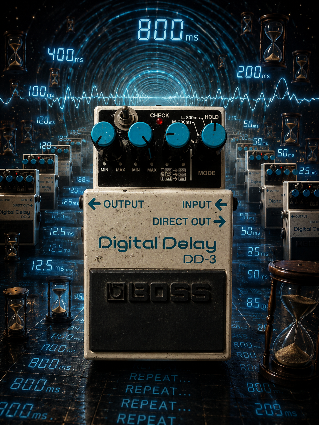 Boss DD-3 with decay mod - Used